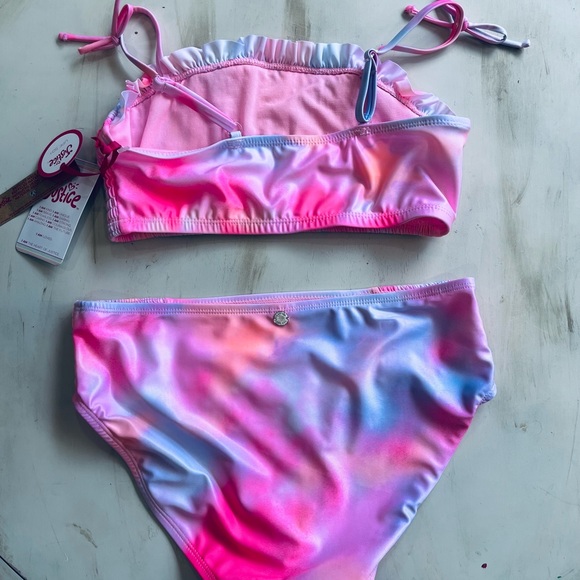 NWT- Justice Girl’s 2 Piece Swim Suit- Size XL (16/18) - Picture 3 of 4